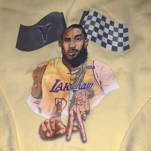 Yellow Graphic Men's Sweater